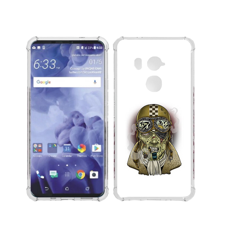 

Чехол MyPads Tocco для HTC U11 Plus военный зомби, Прозрачный, Tocco