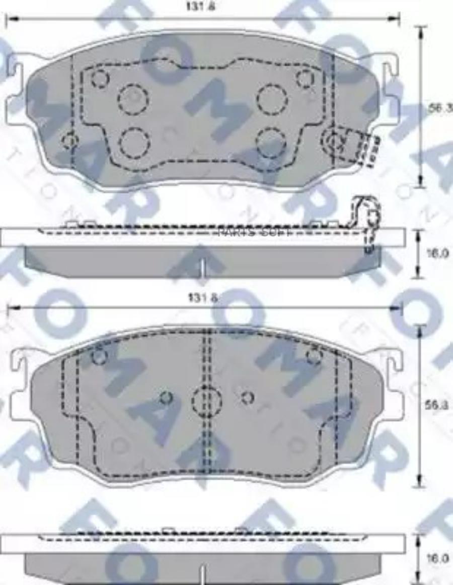 

Тормозные Колодки FOMAR FRICTION арт. FO903381