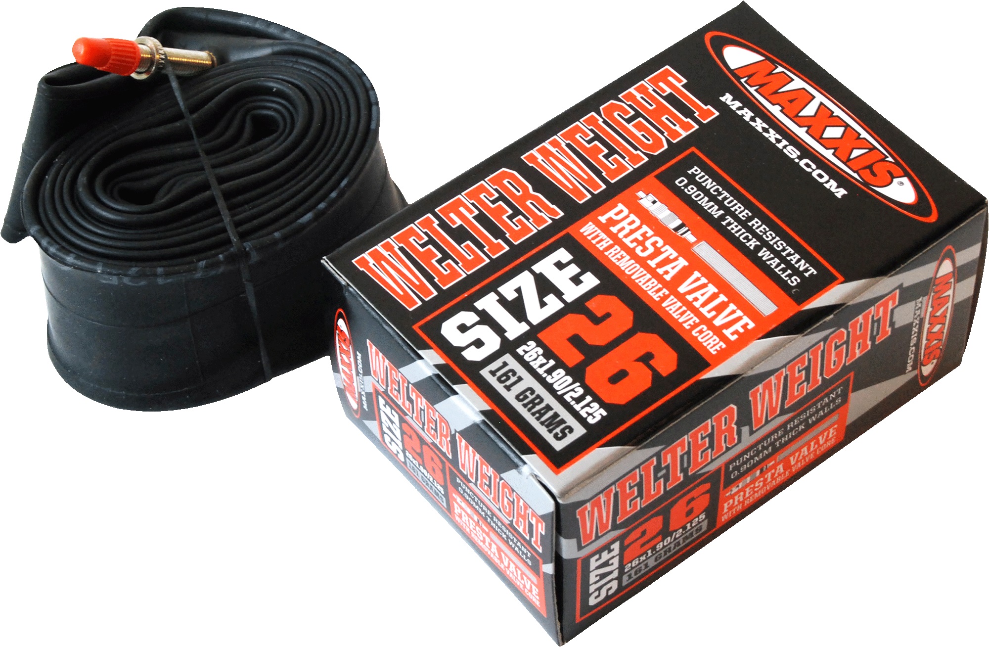 

Велосипедная камера Maxxis Welter Weight Вело 27,5", 2-3", Черный, Welter Weight