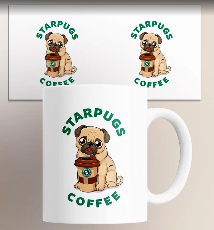 

Кружка с приколом starpugs coffee мопс с кофе мопсик с кофе 330 мл, Кружка starpugs coffee/мопс с кофе/мопсик с кофе/в подарок/с приколом/с принтом. 330 мл