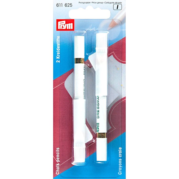 

Меловые карандаши с щеткой, 2 шт., PRYM, Белый