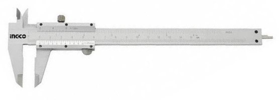 Штангенциркуль механический 0-200мм, шаг 0,05мм, в кейсе INGCO HVC01200