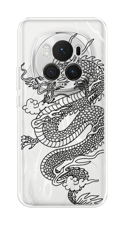 

Чехол на Honor Magic 6 Pro "Большой китайский дракон", Черный;серый, 6123750-1