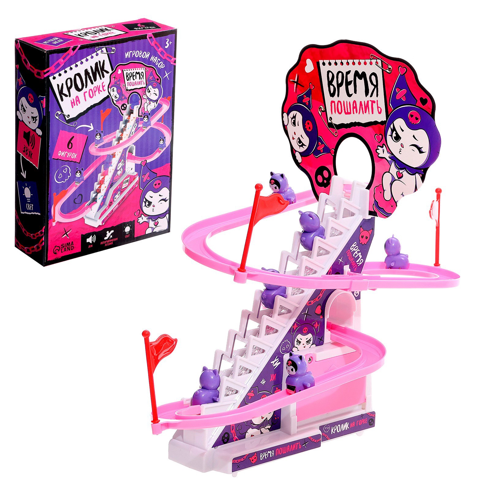 

Игровой набор WOOW TOYS Кролик на лесенке 6 фигурок
