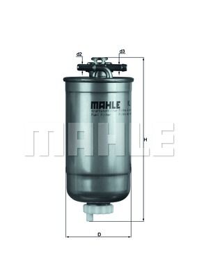 фото Фильтр топливный knecht kl 147/1d mahle/knecht