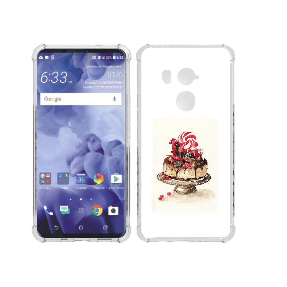 

Чехол MyPads Tocco для HTC U11 Plus вкусный торт, Прозрачный, Tocco
