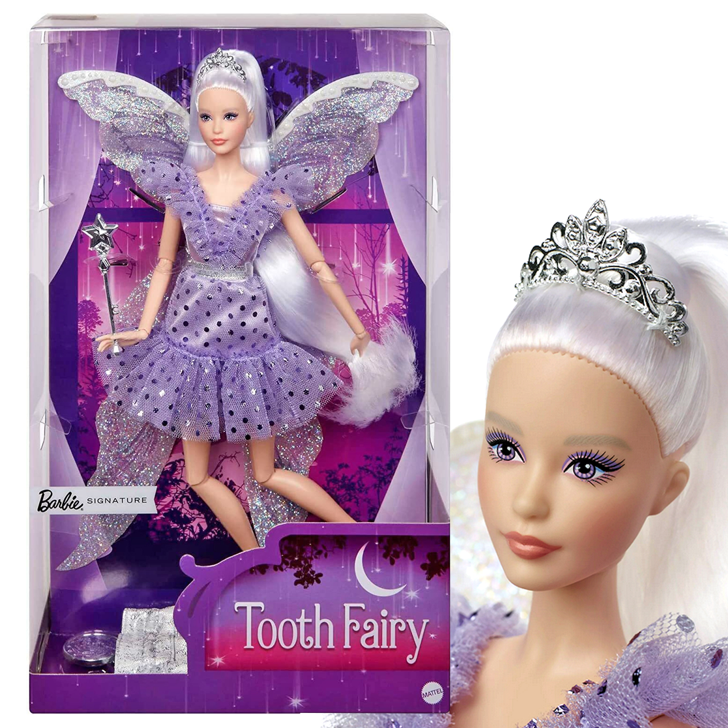 Кукла коллекционная Barbie Фея Barbie Signature Tooth Fairy кукла barbie bmr1959 блондинка коллекционная