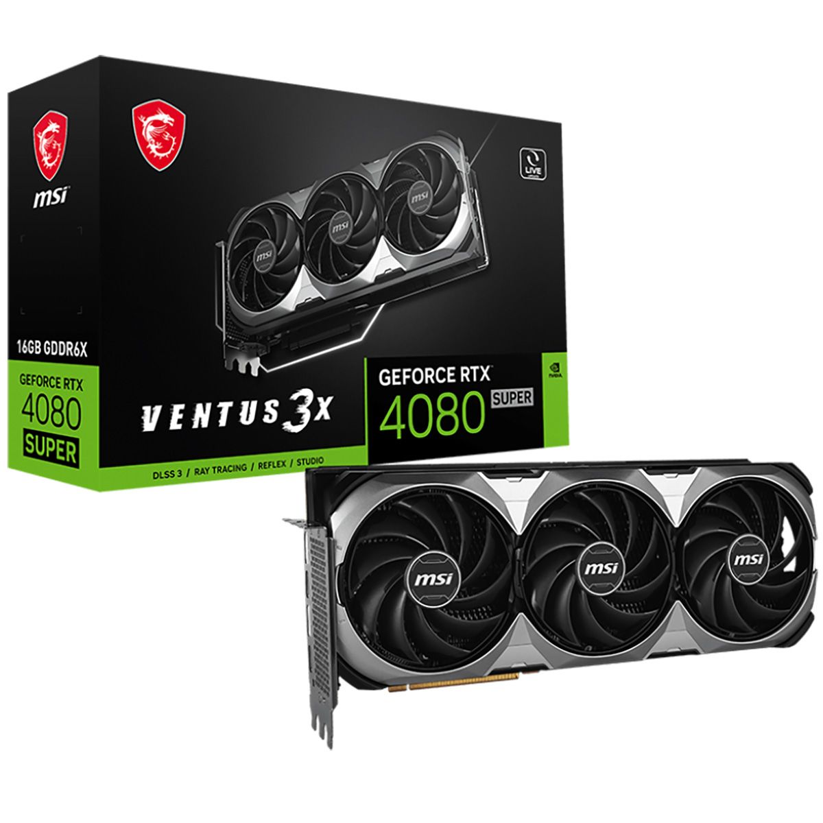 

Видеокарта MSI NVIDIA RTX 4080 SUPER 16G VENTUS 3X, RTX 4080 SUPER 16G VENTUS 3X