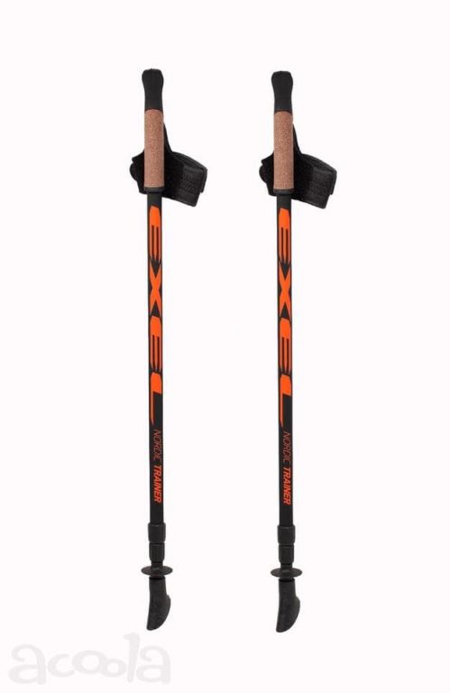 фото Телескопические палки для скандинавской ходьбы exel nordic trainer 50% carbon