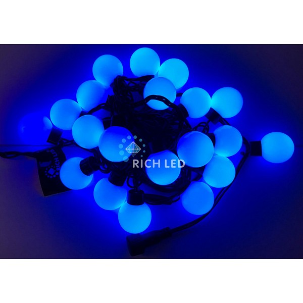 

Световая гирлянда новогодняя RichLED RL_RL-S5-20C-40B-B_B 5 м синий