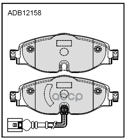 

Тормозные колодки ALLIED NIPPON дисковые передние ADB12158