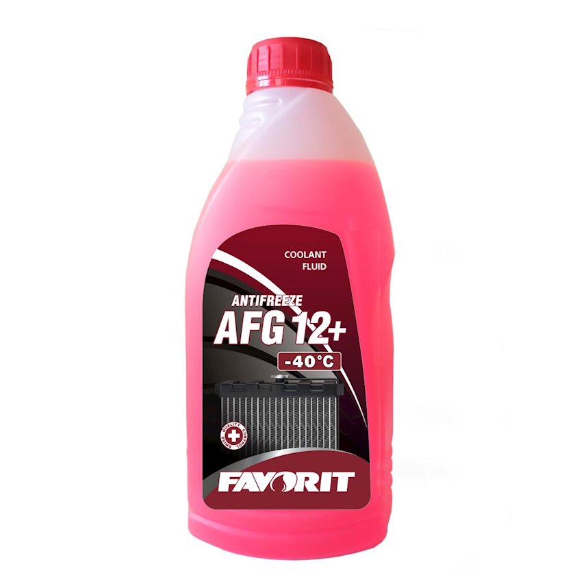 Жидкость Favorit Antifreeze AFG12+ -40красный/red, 1л