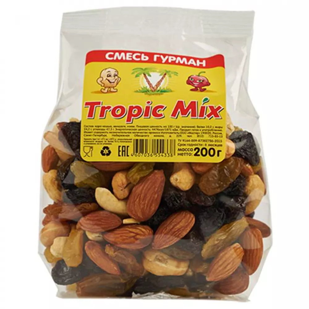 Смесь  Tropic Mix Гурман 200 г