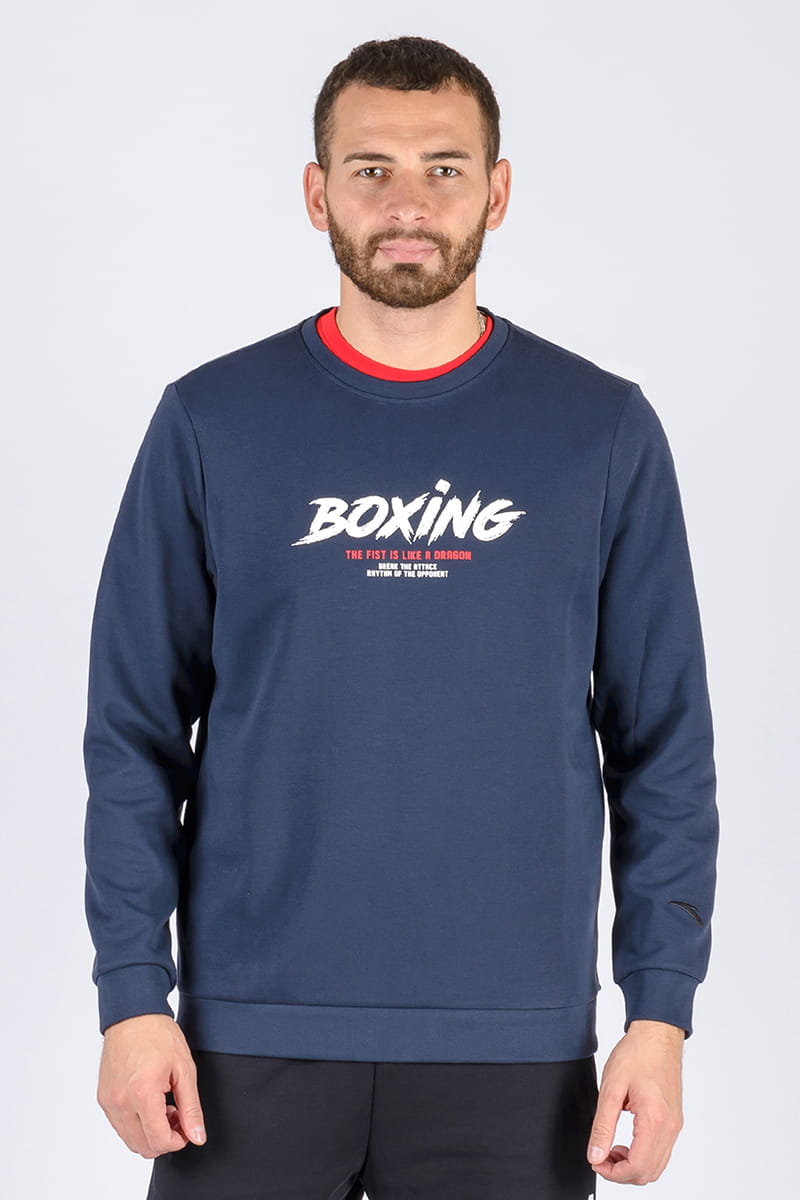 

Свитшот мужской Anta 852137714 Boxing синий S, 852137714 Boxing