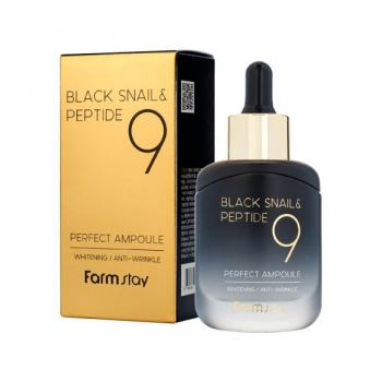 

Сыворотка для лица Farm Stay Perfect Ampoule омолаживающая, комплекс из 9 пептидов 35 мл