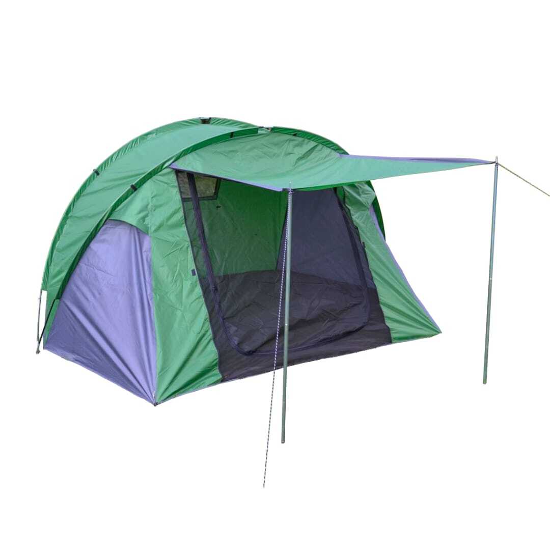 фото Палатка трехместная с предбанником xfy-1709, размер д400*ш250*в135 цвет хаки nobrand