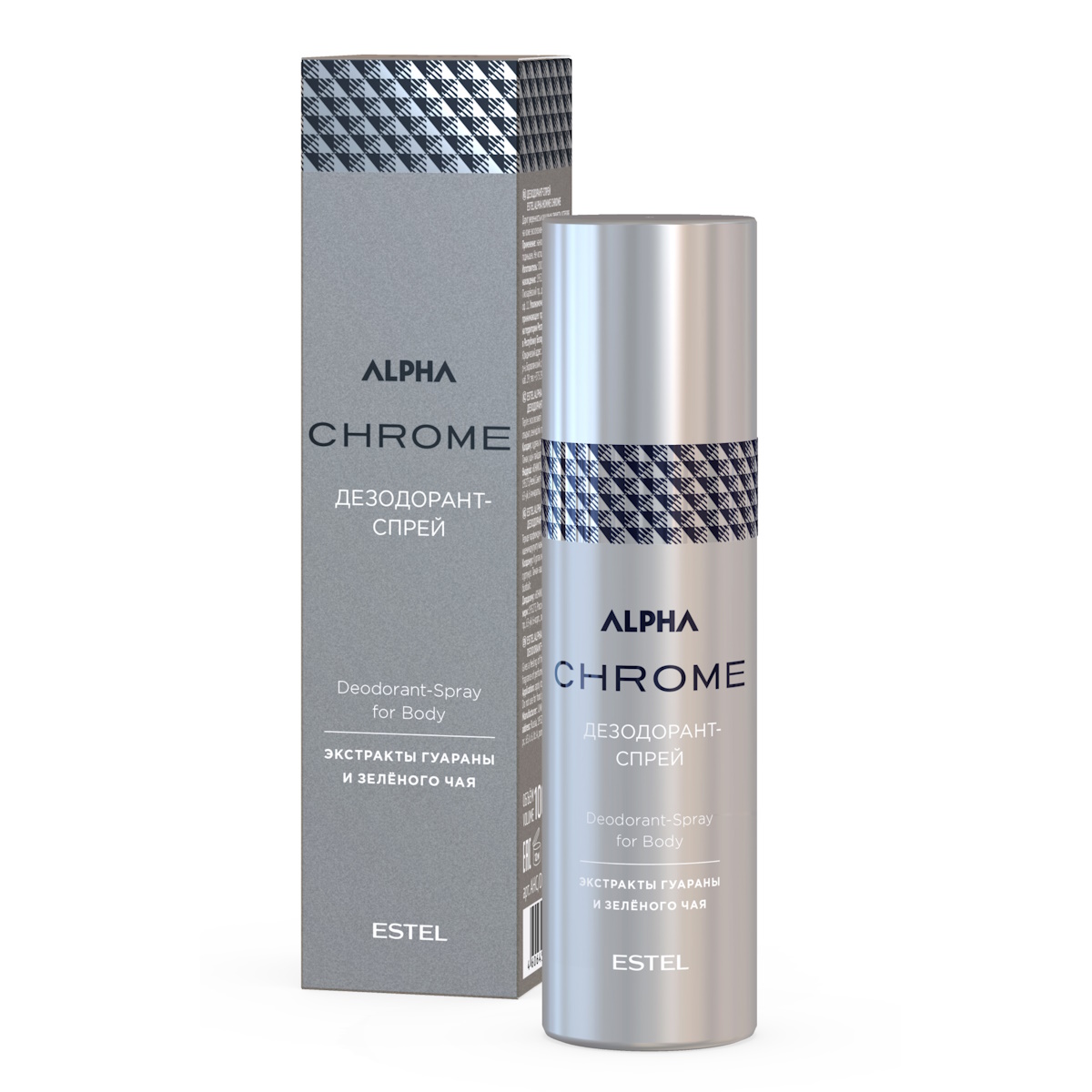 Дезодорант-спрей ALPHA HOMME CHROME для тела ESTEL PROFESSIONAL 100 мл