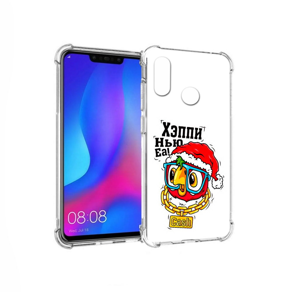 

Чехол MyPads Tocco для Huawei Nova 3 Хэппи нью еа (PT115710.27.196), Прозрачный, Tocco