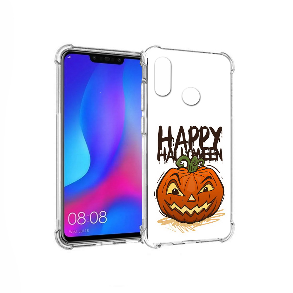 

Чехол MyPads Tocco для Huawei Nova 3 Хэллоуин счастливый (PT115710.27.195), Прозрачный, Tocco