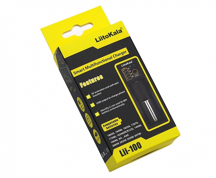 Универсальное зарядное устройство Liitokala Lii-100 универсальное крепление на для ножа