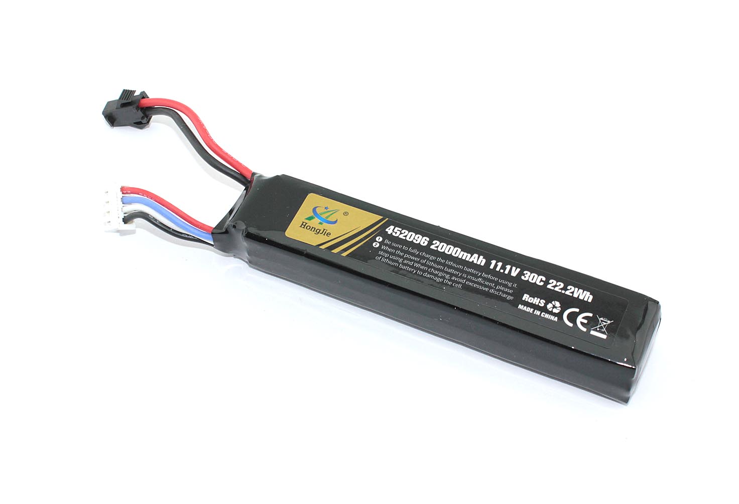 Аккумулятор Li-Pol 11.1v 452096 2000mah разъем SM