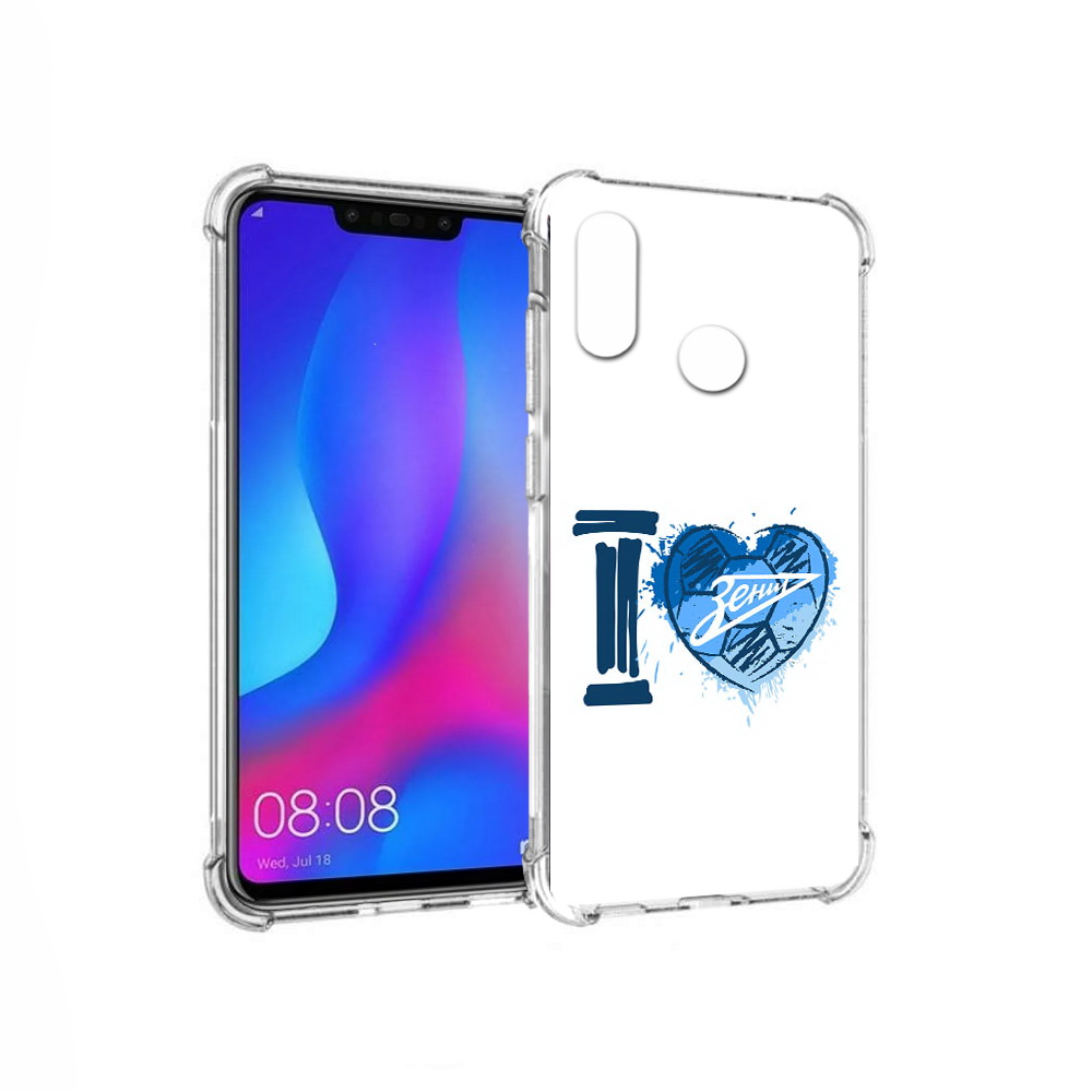 

Чехол MyPads Tocco для Huawei Nova 3 ФК я люблю зенит (PT115710.27.186), Прозрачный, Tocco