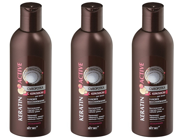 

Сыворотка Витэкс KERATIN ACTIVE с кератином для волос глубокое восстановление 200мл, 3 шт