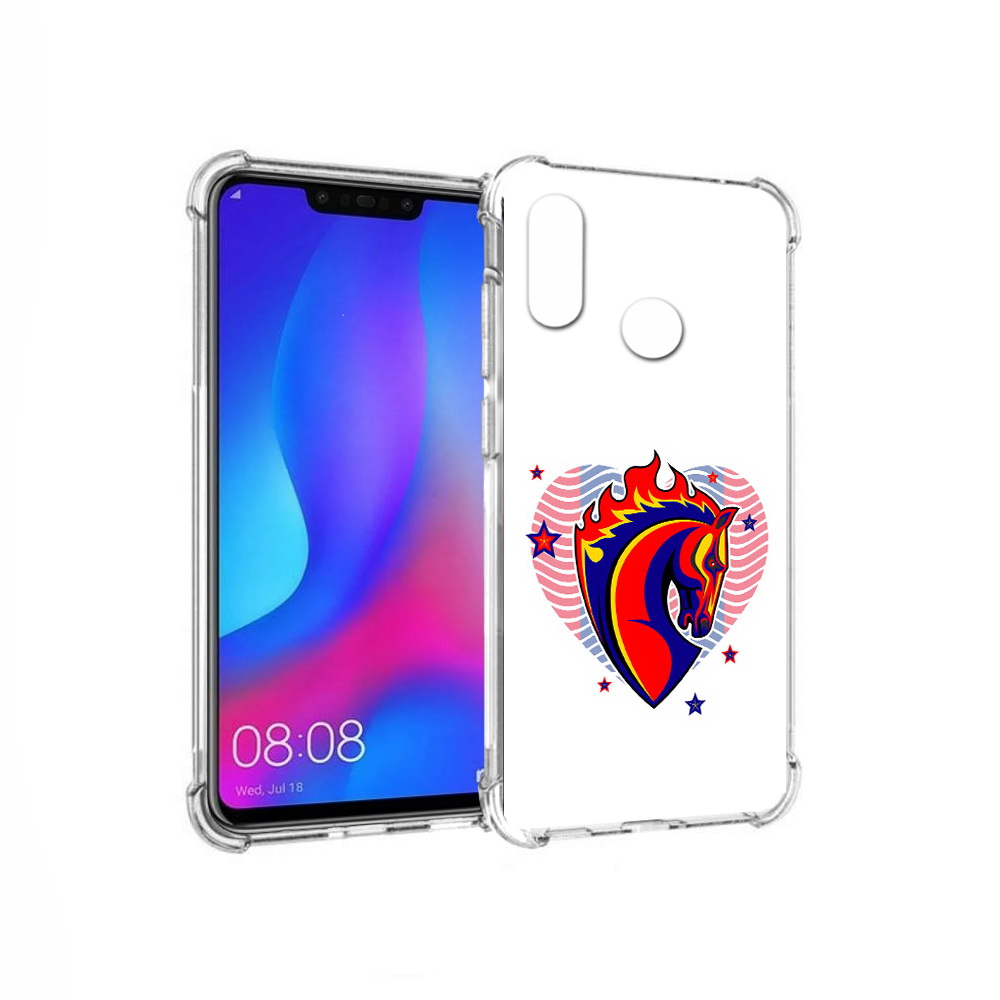 

Чехол MyPads Tocco для Huawei Nova 3 ФК ЦСЛ Лошадь (PT115710.27.180), Прозрачный, Tocco