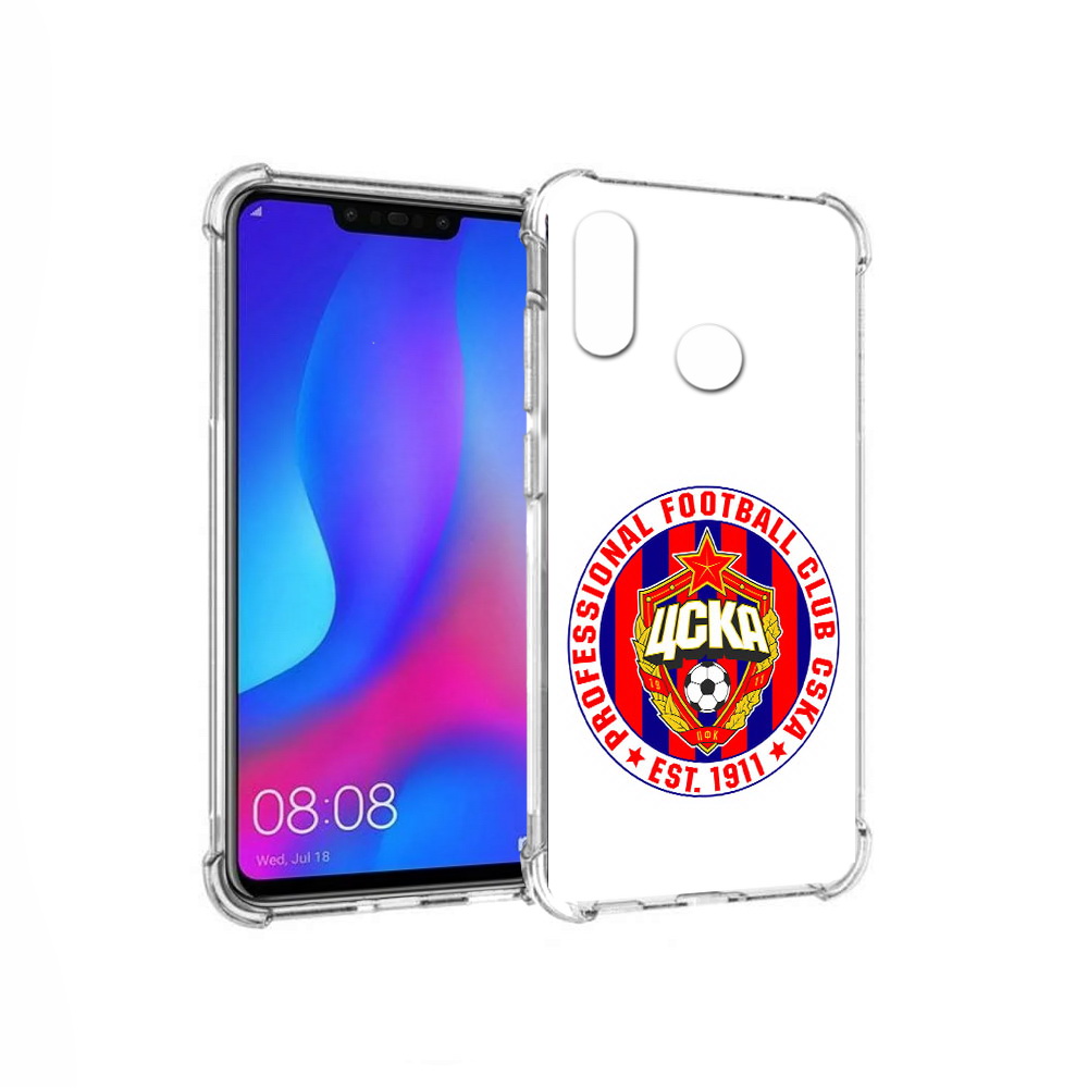 

Чехол MyPads Tocco для Huawei Nova 3 ФК ЦСК логотип (PT115710.27.178), Прозрачный, Tocco