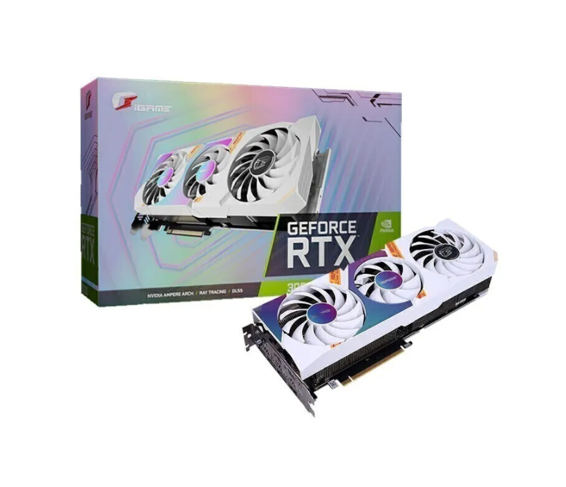 фото Видеокарта colorful igame geforce rtx 3060 ti ultra w oc lhr-v