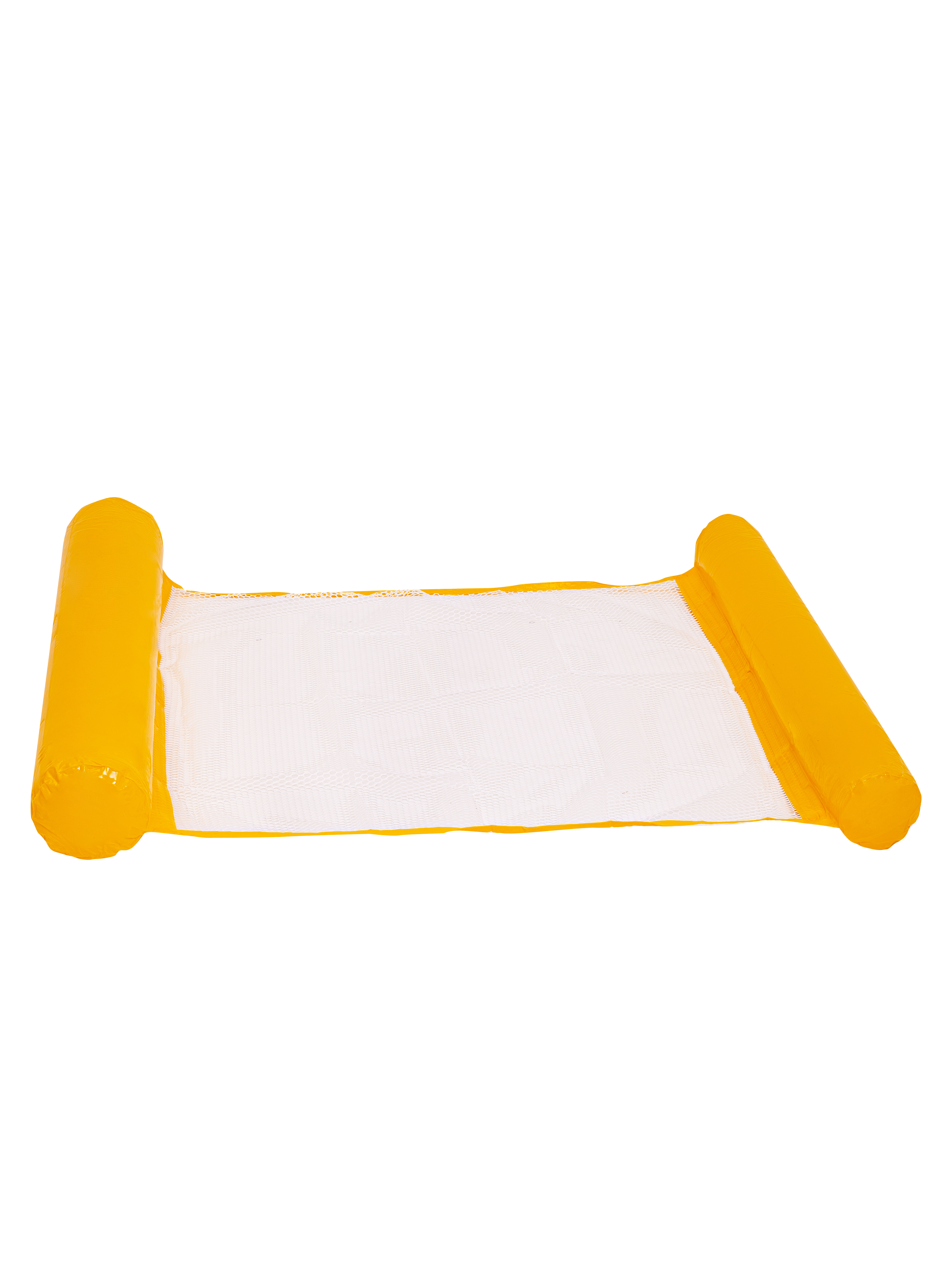 фото Круг для плавания solmax надувной круг-гамак матрас, желтый, 125x70 см sm06997