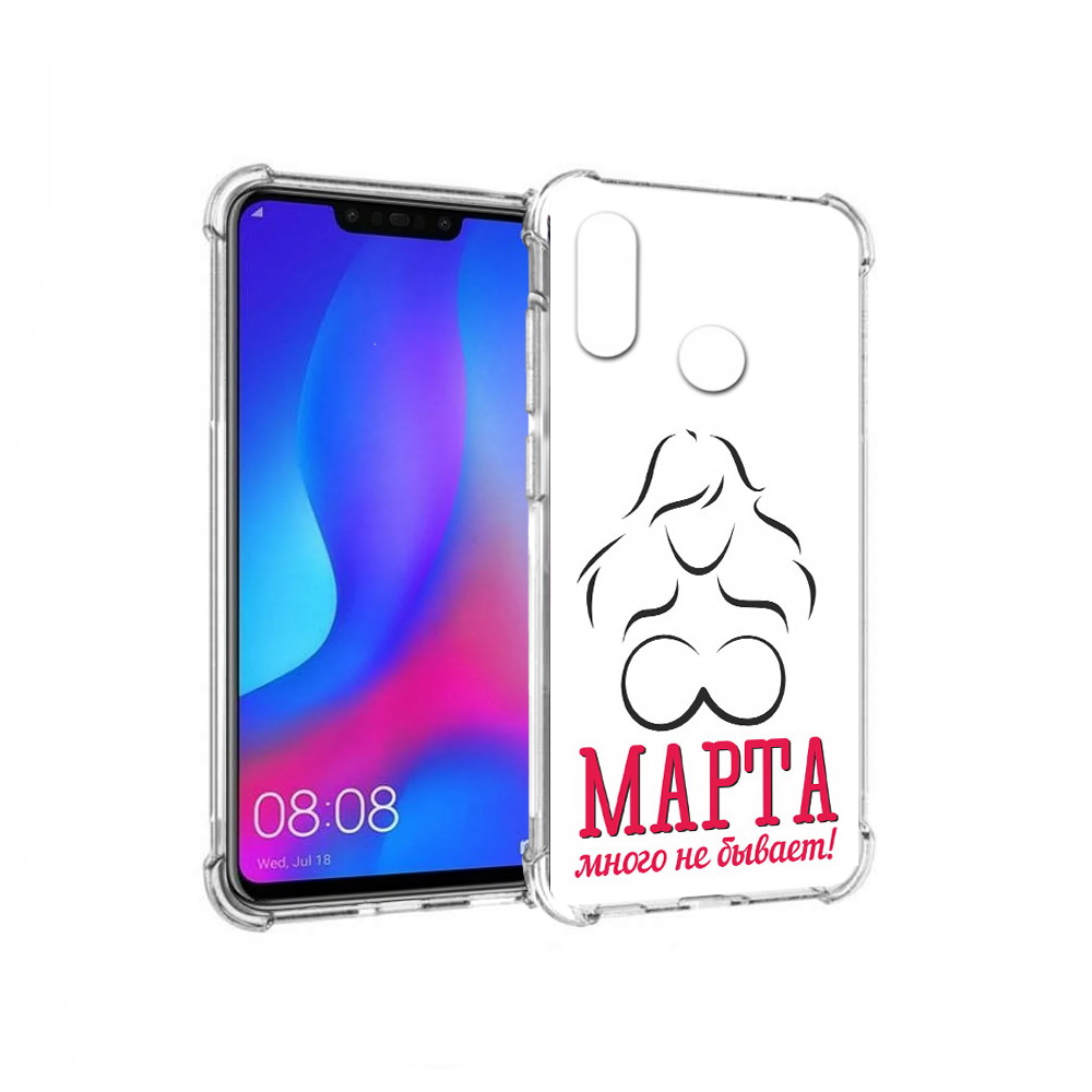 

Чехол MyPads Tocco для Huawei Nova 3 8 марта много не бывает (PT115710.27.17), Прозрачный, Tocco