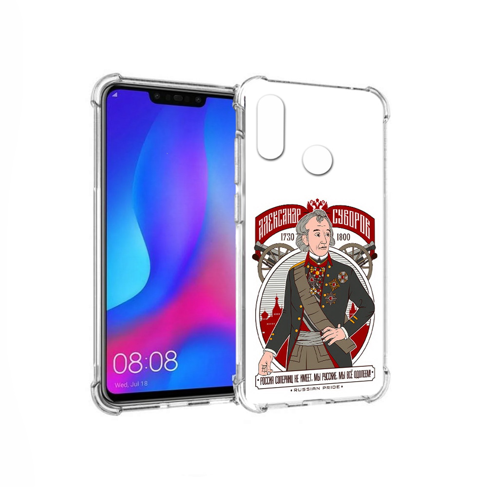 

Чехол MyPads Tocco для Huawei Nova 3 Суворов (PT115710.27.164), Прозрачный, Tocco