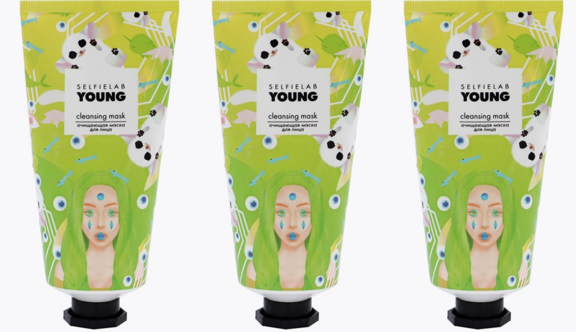 

Маска для лица SELfieLAB Очищающая YOUNG 50мл,3 шт