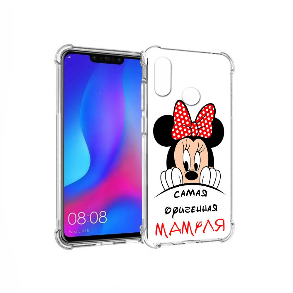 

Чехол MyPads Tocco для Huawei Nova 3 Самая лучшая мамуля Мини Маус (PT115710.27.152), Прозрачный, Tocco