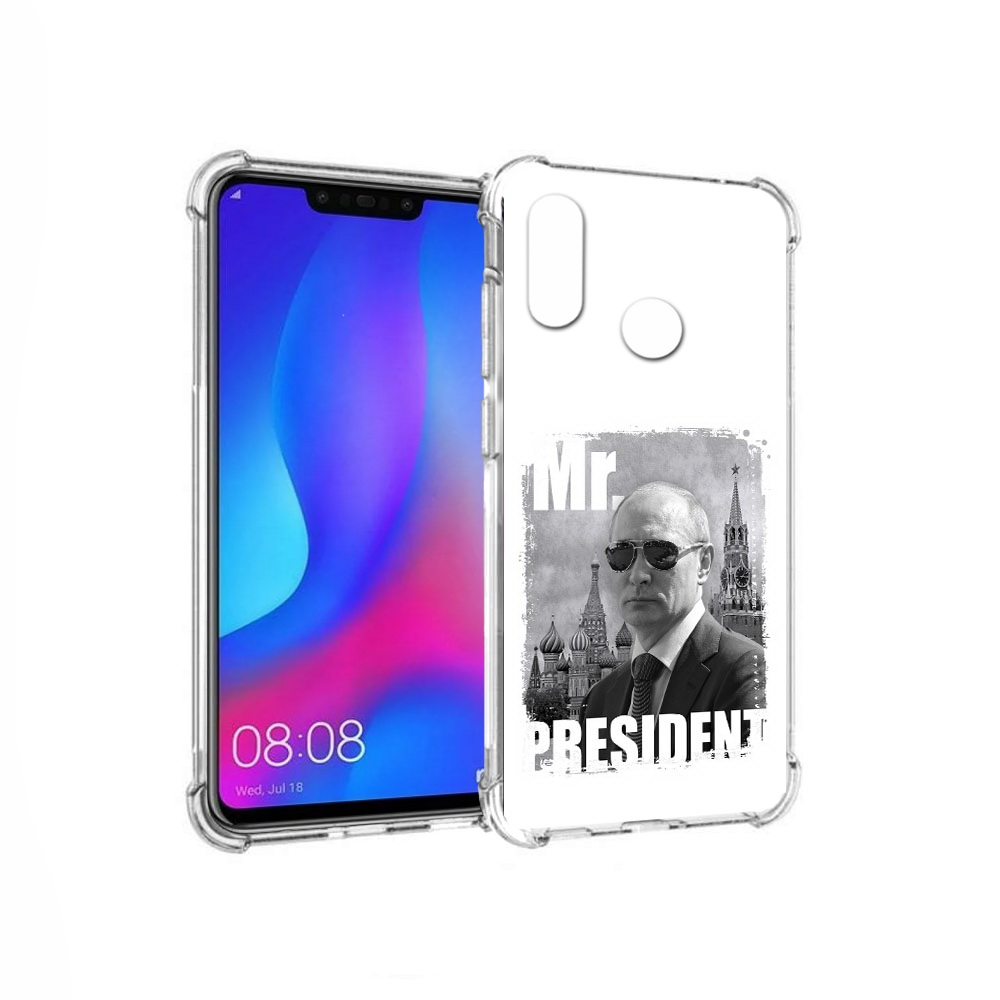 

Чехол MyPads Tocco для Huawei Nova 3 Путин (PT115710.27.141), Прозрачный, Tocco