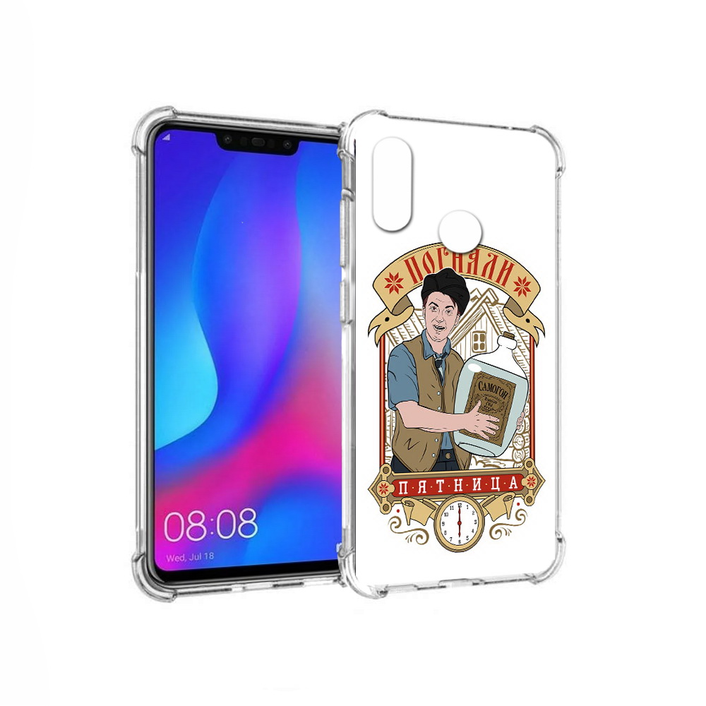 

Чехол MyPads Tocco для Huawei Nova 3 Погнали пятница (PT115710.27.137), Прозрачный, Tocco