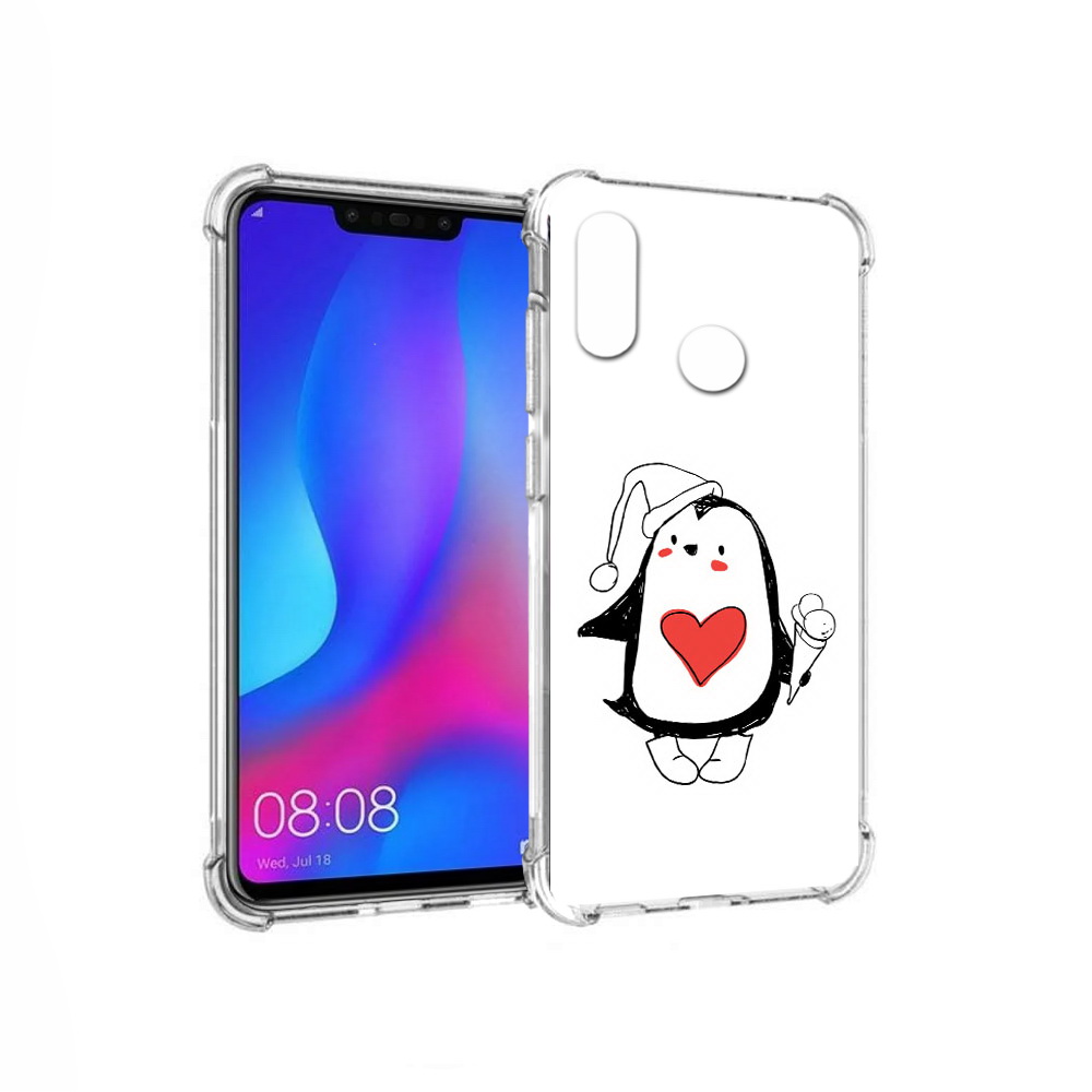 

Чехол MyPads Tocco для Huawei Nova 3 Пингвин с мороженым (PT115710.27.135), Прозрачный, Tocco