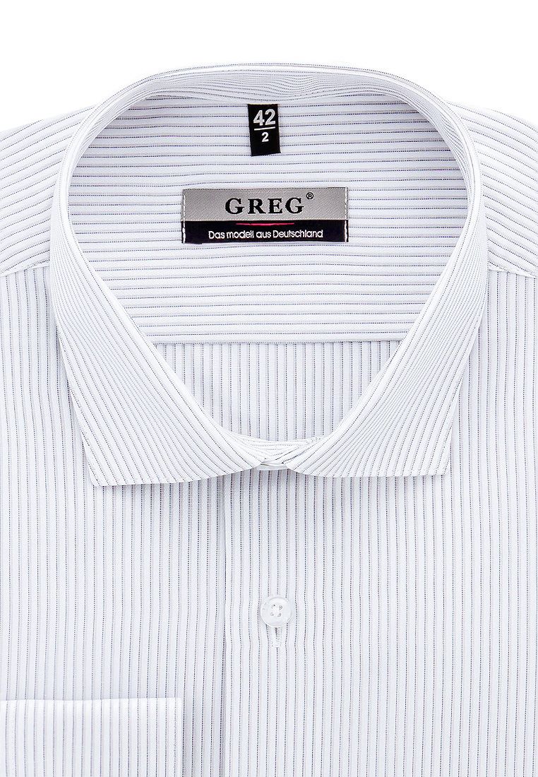 

Рубашка мужская Greg 01-00013544 белая 39, Белый, 01-00013544