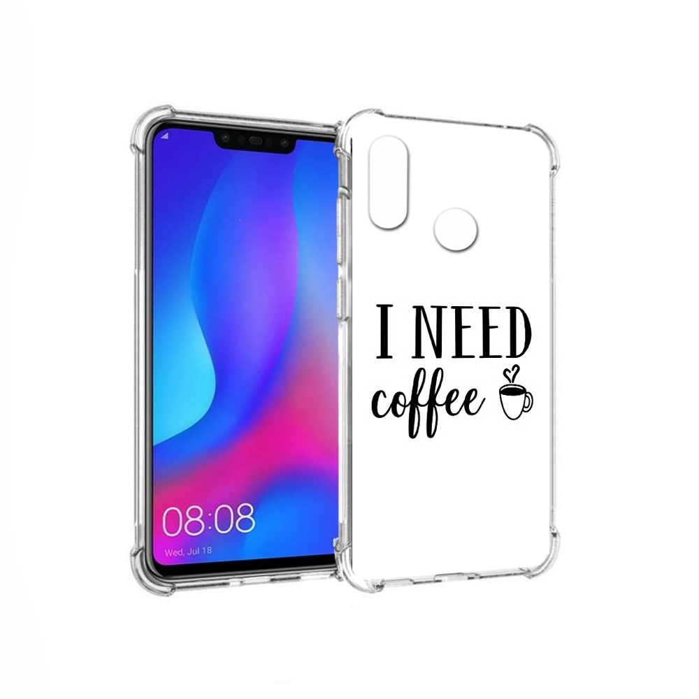 

Чехол MyPads Tocco для Huawei Nova 3 Мне нужен кофе (PT115710.27.121), Прозрачный, Tocco