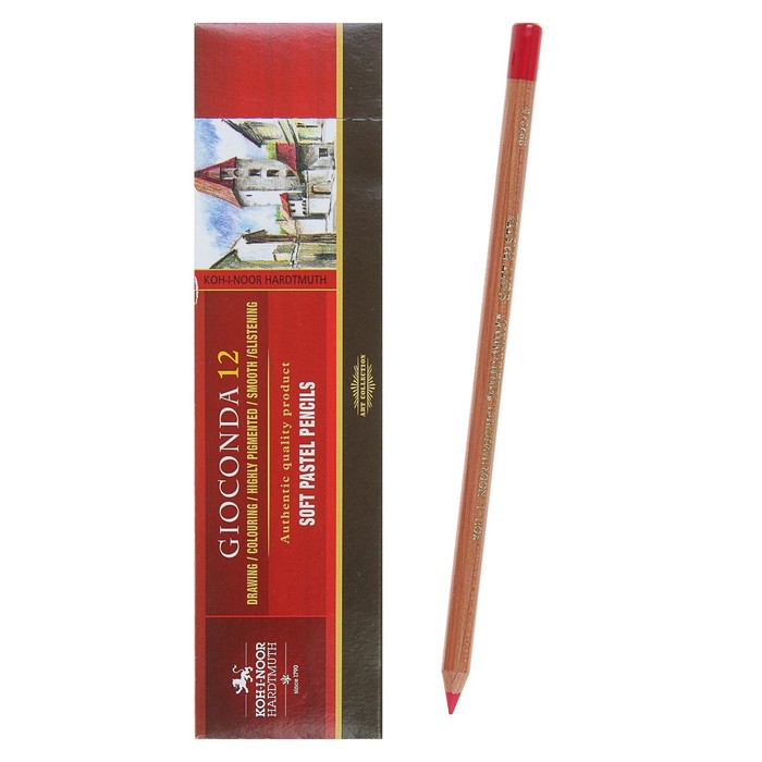 

Пастель сухая в карандаше Koh-I-Noor Gioconda 8820/05 Soft Pastel, кармин