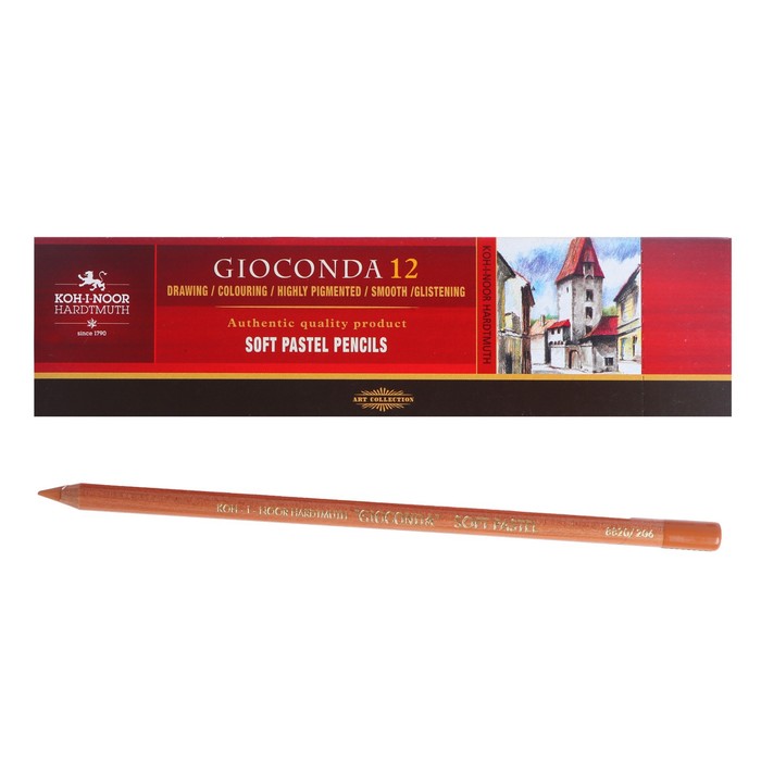 Пастель сухая в карандаше Koh-I-Noor Gioconda 8820/03 Soft Pastel, тёмная охра 12 шт 100048046284 желтый