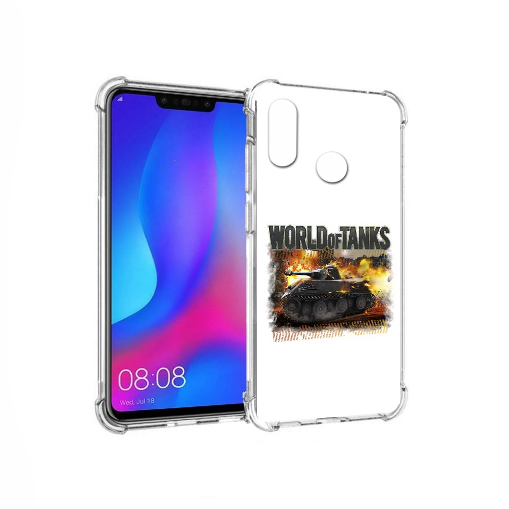 

Чехол MyPads Tocco для Huawei Nova 3 Мир танков-2 (PT115710.27.118), Прозрачный, Tocco