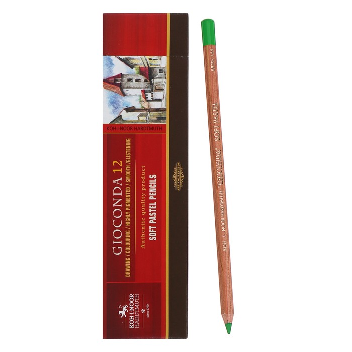 

Пастель сухая в карандаше Koh-I-Noor 8820/144 Gioconda Soft, зеленый яблочный 12 шт