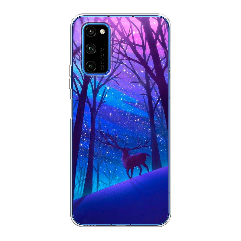 

Чехол Awog на Huawei Honor V30 Pro "Северный олень", Фиолетовый;голубой;синий, 611450-2