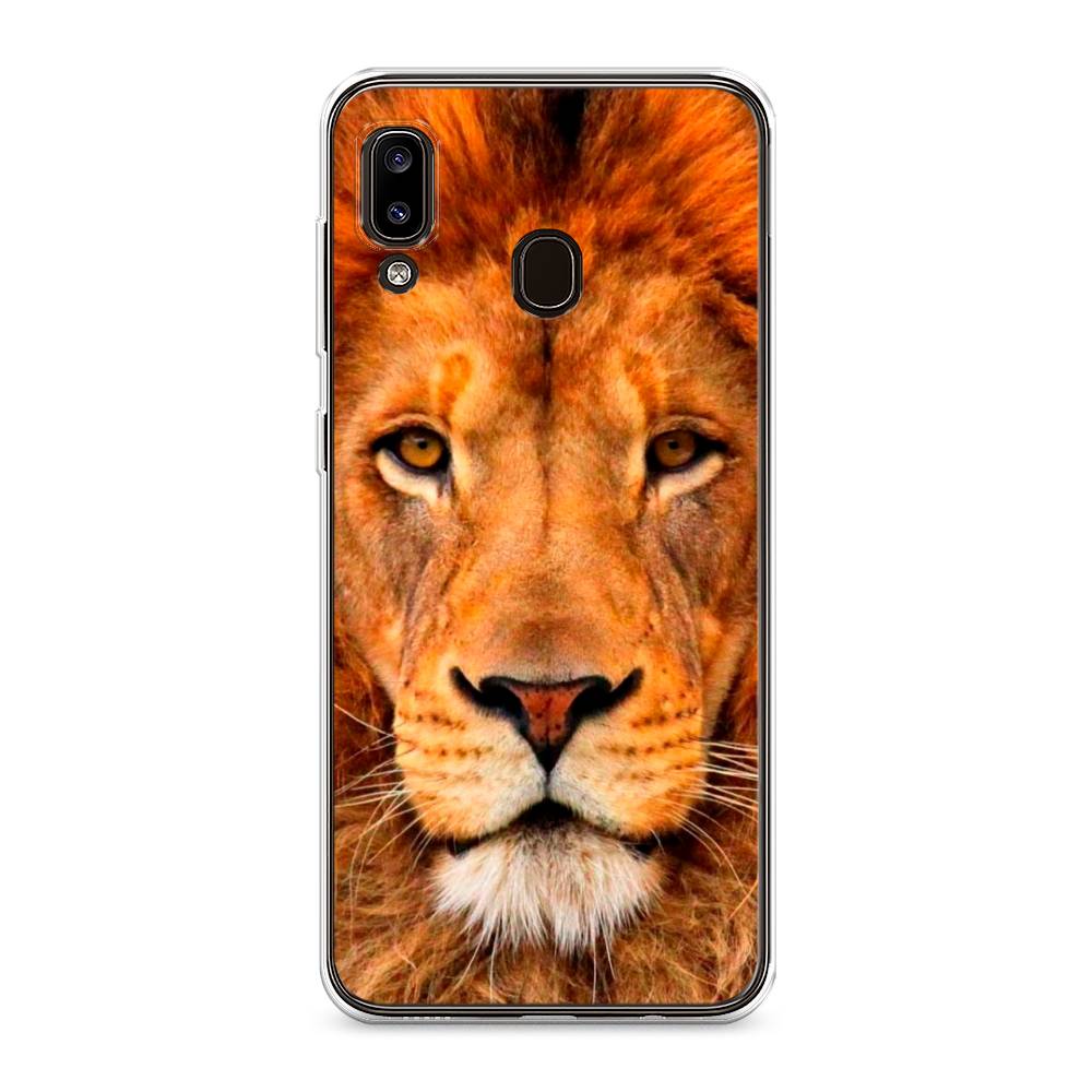 

Чехол на Samsung Galaxy A30 "Благородный лев", Оранжевый, 27550-1