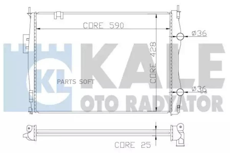 

KALE Радиатор двигателя NISSAN QASHQAI / QASHQAI +2 I