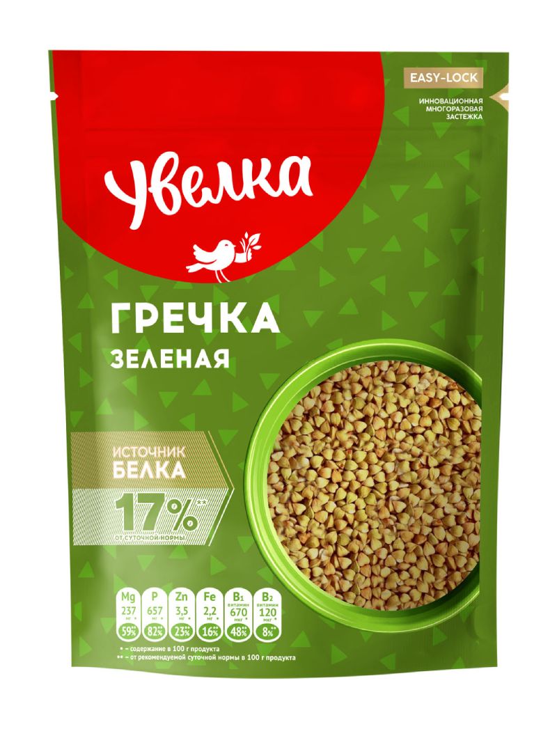 

Крупа Увелка Коллекция Гречка зеленая 450г, 6248615
