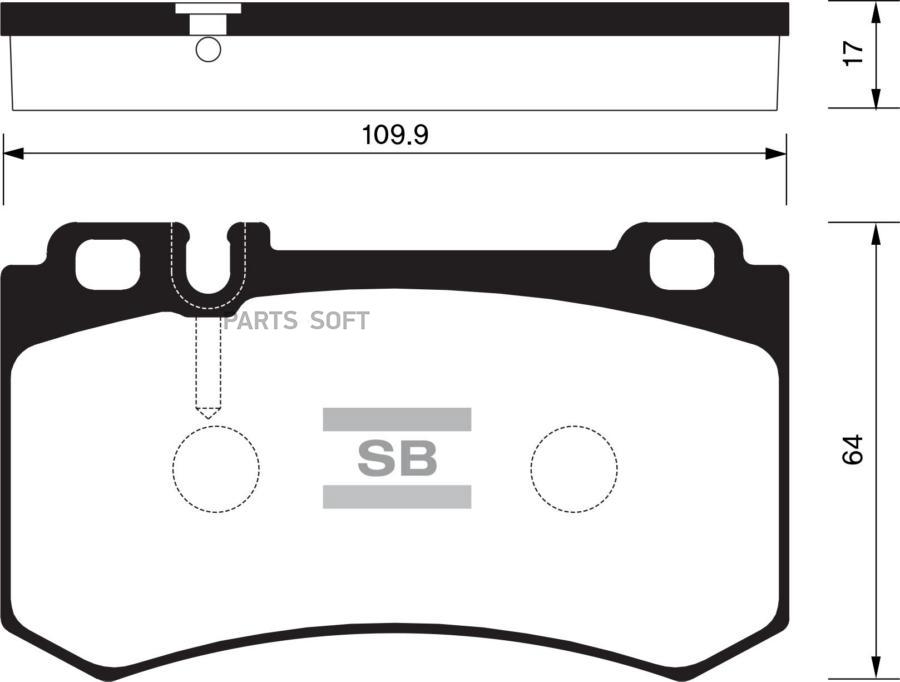 

Тормозные колодки Sangsin brake задние SP2188