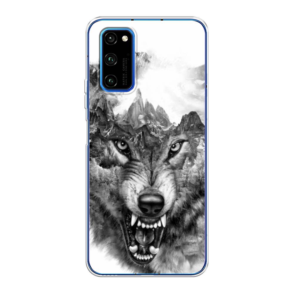 

Чехол Awog на Huawei Honor V30 Pro "Волк в горах", 611450-1